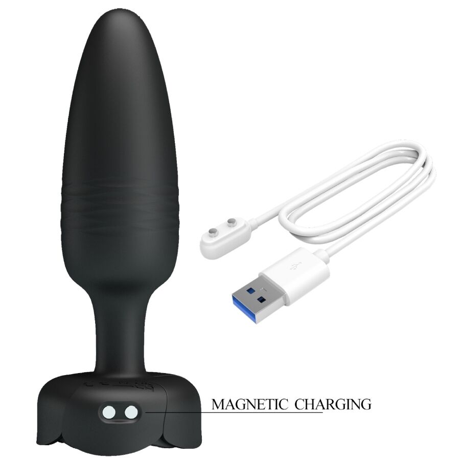 Tarion Anal Plug With Led Light Black 12.5 Cm | Niks.fi verkkokauppa