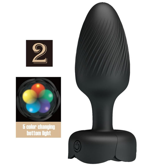 Varian Anal Plug With Led Light Black 10.8 Cm | Niks.fi verkkokauppa
