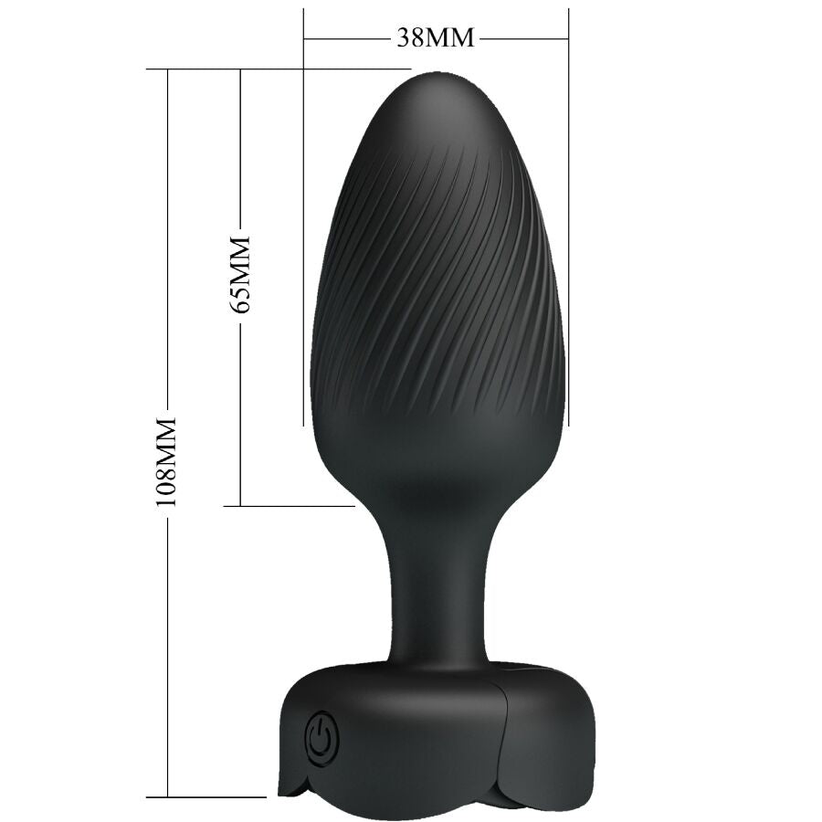 Varian Anal Plug With Led Light Black 10.8 Cm | Niks.fi verkkokauppa