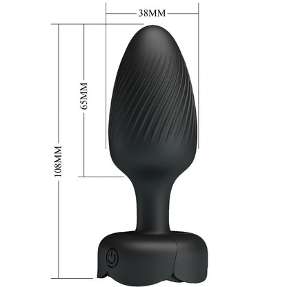 Varian Anal Plug With Led Light Black 10.8 Cm | Niks.fi verkkokauppa