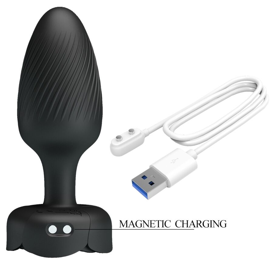 Varian Anal Plug With Led Light Black 10.8 Cm | Niks.fi verkkokauppa
