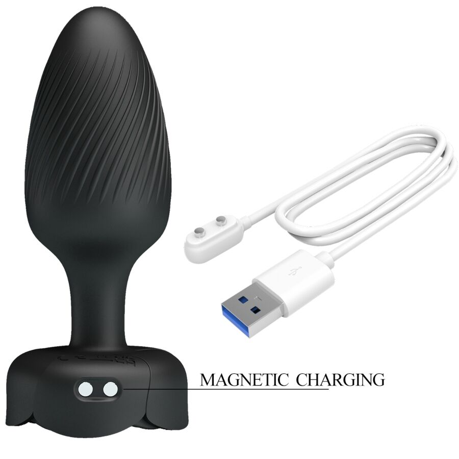 Osborn Anal Plug With Led Light Black 9.8 Cm | Niks.fi verkkokauppa