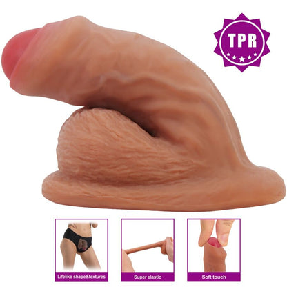 Warnell Ultra Realistic And Elastic Dildo 9.5 Cm Mulato | Niks.fi verkkokauppa