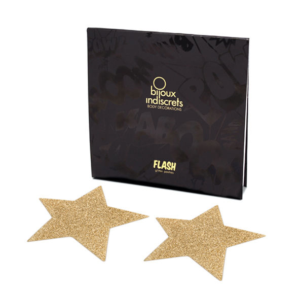 Bijoux Indiscrets Flash Golden Star Nipple Covers | Niks.fi verkkokauppa