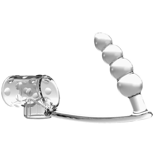 Pretty Lovepenis Sleeve With Anal Plug Transparent | Niks.fi verkkokauppa