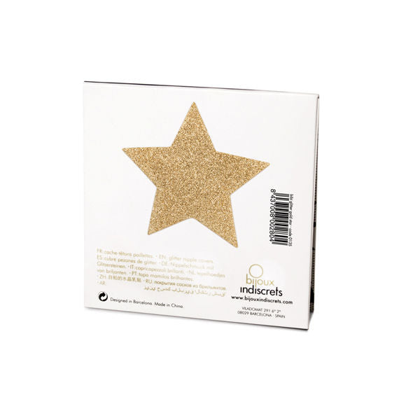 Bijoux Indiscrets Flash Golden Star Nipple Covers | Niks.fi verkkokauppa