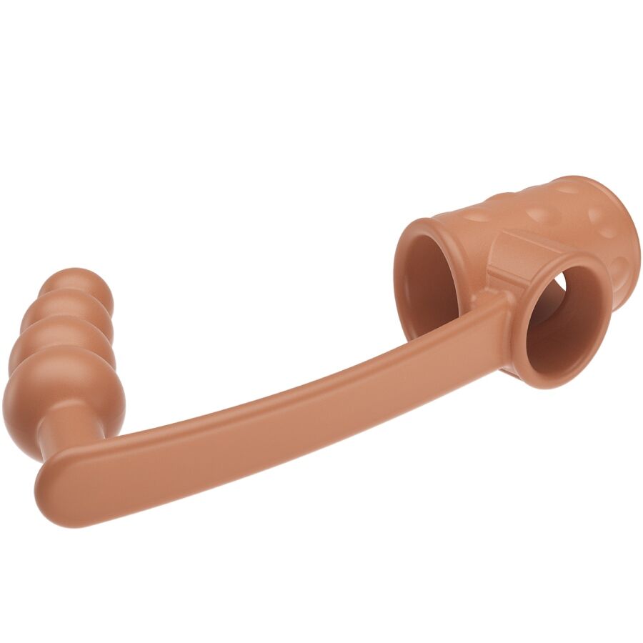 Pretty Lovepenis Sleeve With Anal Plug Natural | Niks.fi verkkokauppa