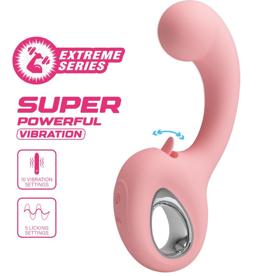 Pretty Loveerynnyes G-Spot Vibrator + Clitoris Stimulator 10 Vibrations Pink | Niks.fi verkkokauppa