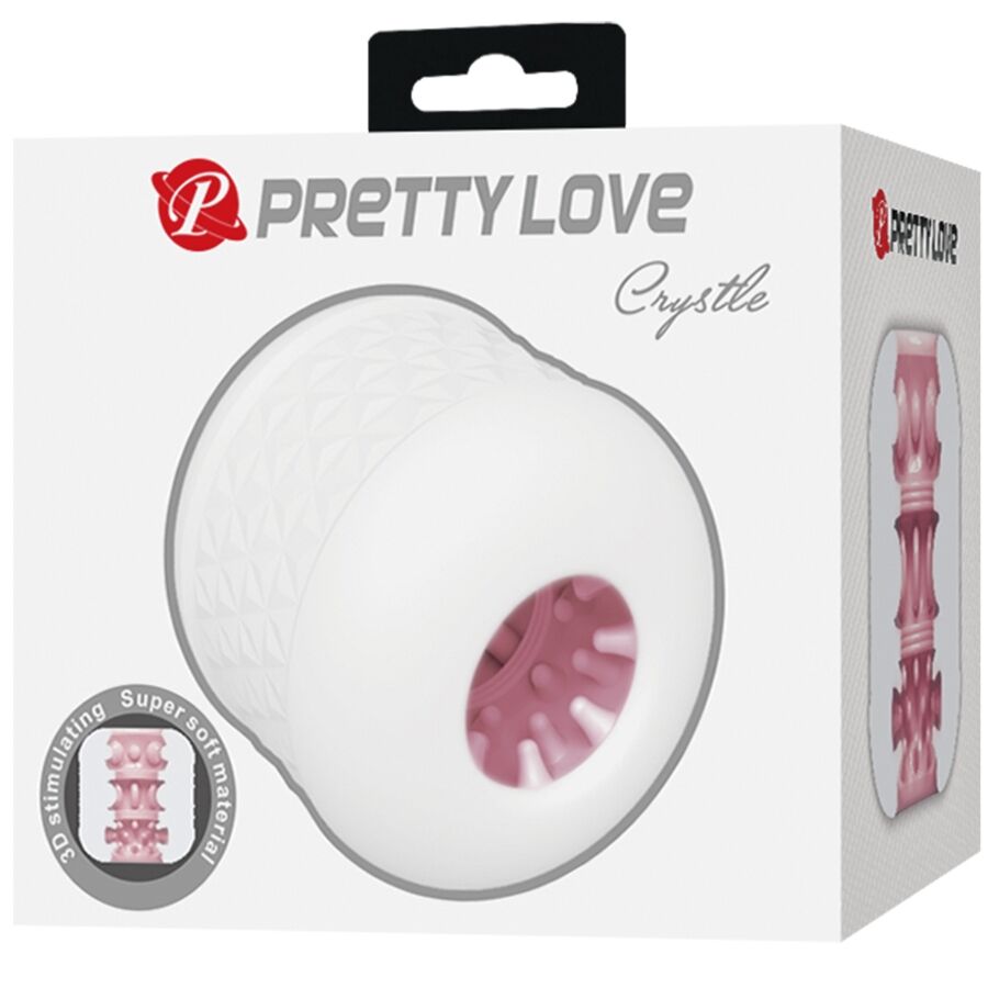 Pretty Lovecrystle Male Masturbator White | Niks.fi verkkokauppa