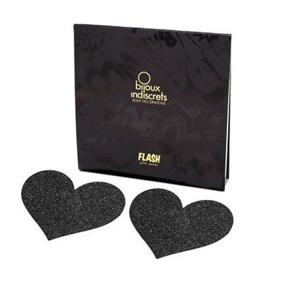 Bijoux Indiscrets Flash Black Heart Nipple Cuts | Niks.fi verkkokauppa