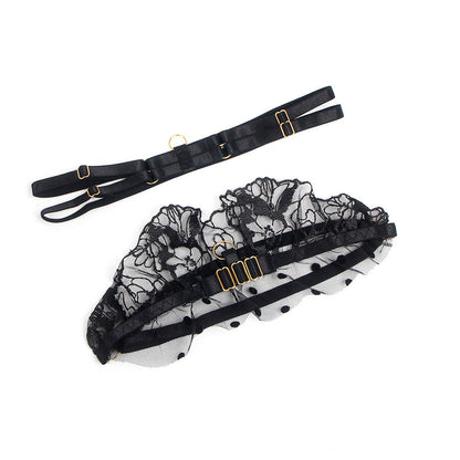 Subblime957490 Lace Bra And Garter Set Black L/Xl | Niks.fi verkkokauppa
