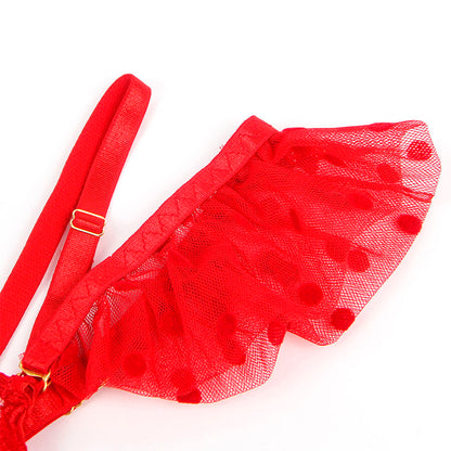 Subblime957513 Lace Bra And Garter Set Red L/Xl | Niks.fi verkkokauppa