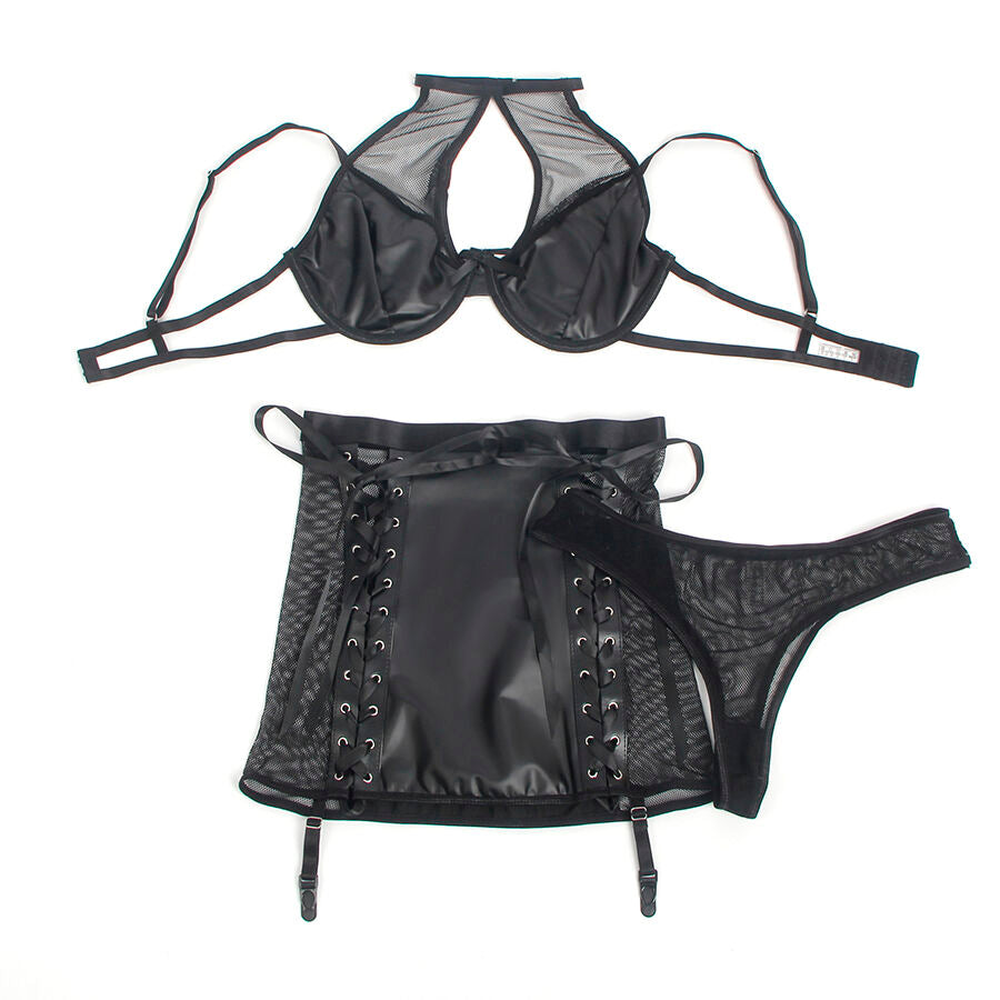 Subblime957599 Leather Bra And Skirt Set Black L/Xl | Niks.fi verkkokauppa