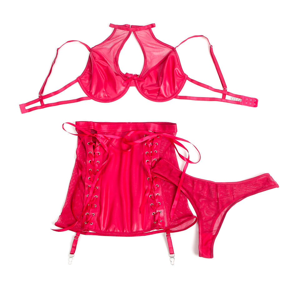 Subblime957612 Leather Bra And Skirt Set Red L/Xl | Niks.fi verkkokauppa