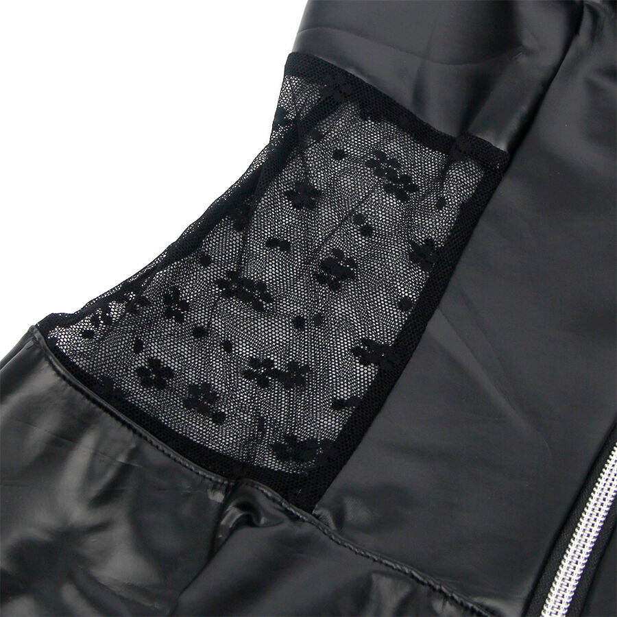 Subblime957711 Lace Zipper Leather Dress Black L/Xl | Niks.fi verkkokauppa