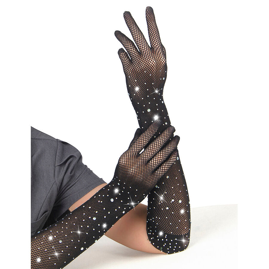 Subblime957469Shine Transparent Gloves Black S/M | Niks.fi verkkokauppa