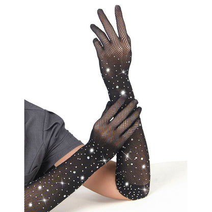 Subblime957469Shine Transparent Gloves Black S/M | Niks.fi verkkokauppa