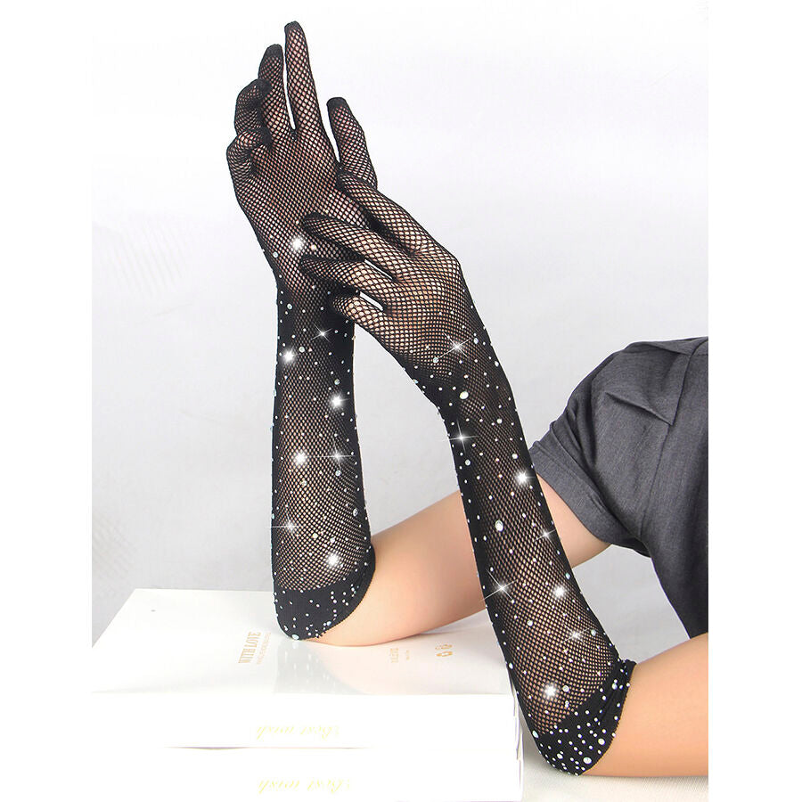 Subblime957469Shine Transparent Gloves Black S/M | Niks.fi verkkokauppa