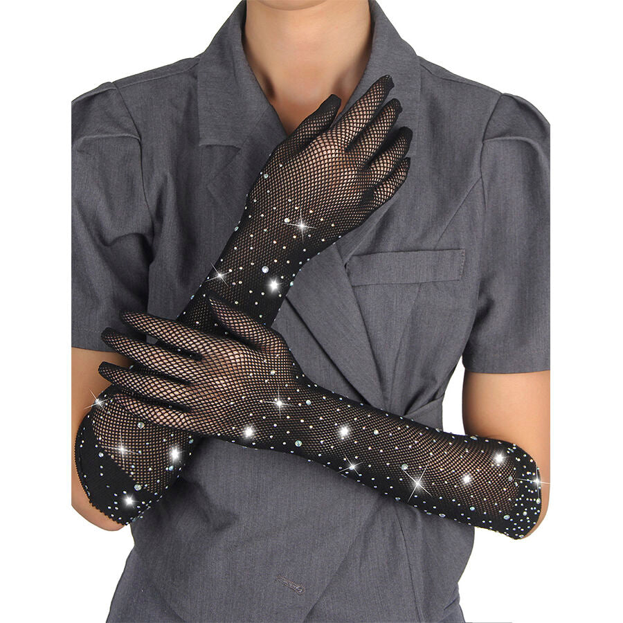 Subblime957469Shine Transparent Gloves Black S/M | Niks.fi verkkokauppa
