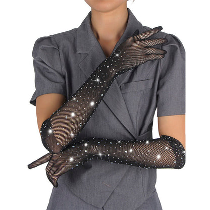 Subblime957469Shine Transparent Gloves Black S/M | Niks.fi verkkokauppa