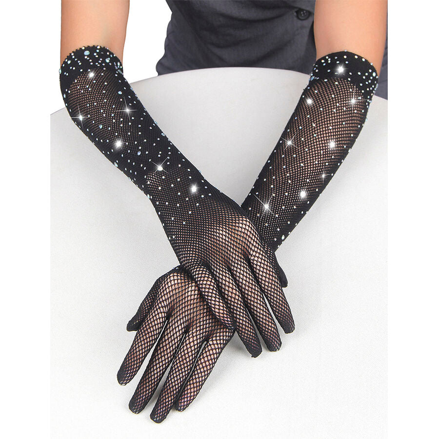 Subblime957469Shine Transparent Gloves Black S/M | Niks.fi verkkokauppa