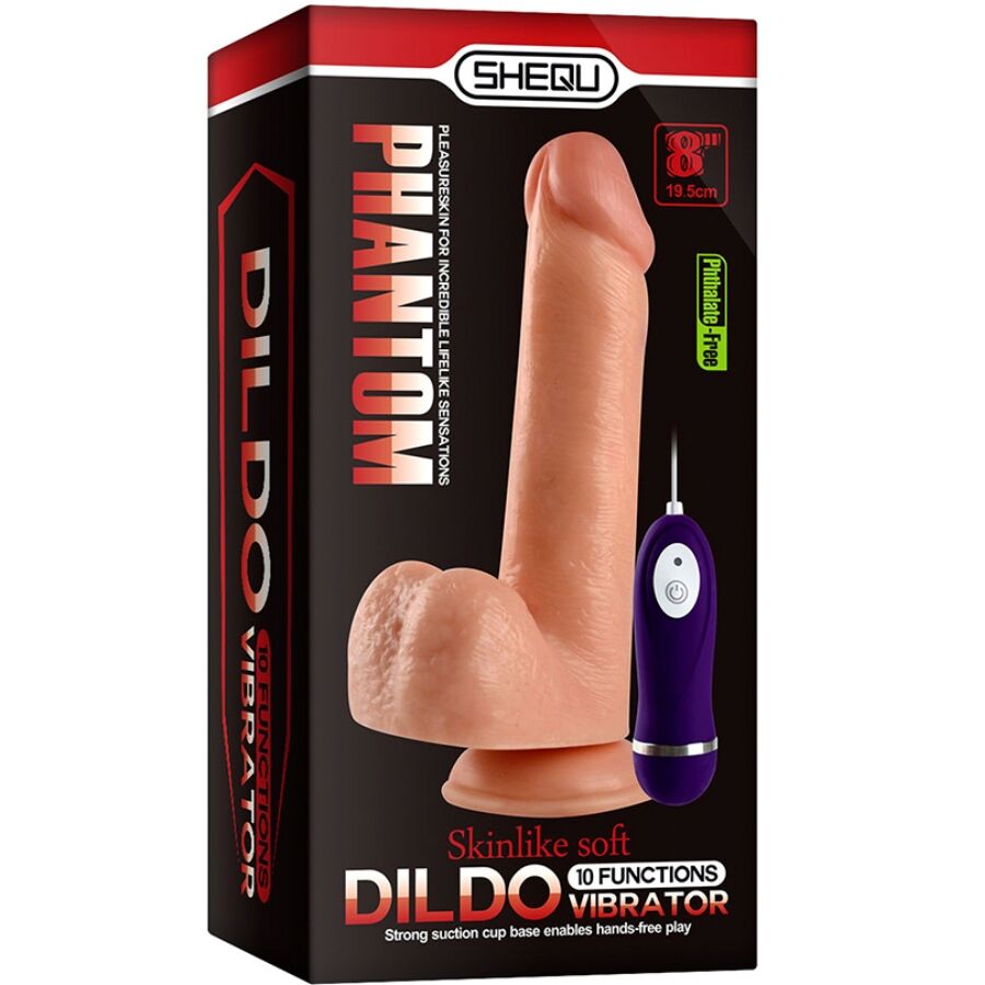 Adam Vibrator Dildo With Remote Control 21 Cm | Niks.fi verkkokauppa