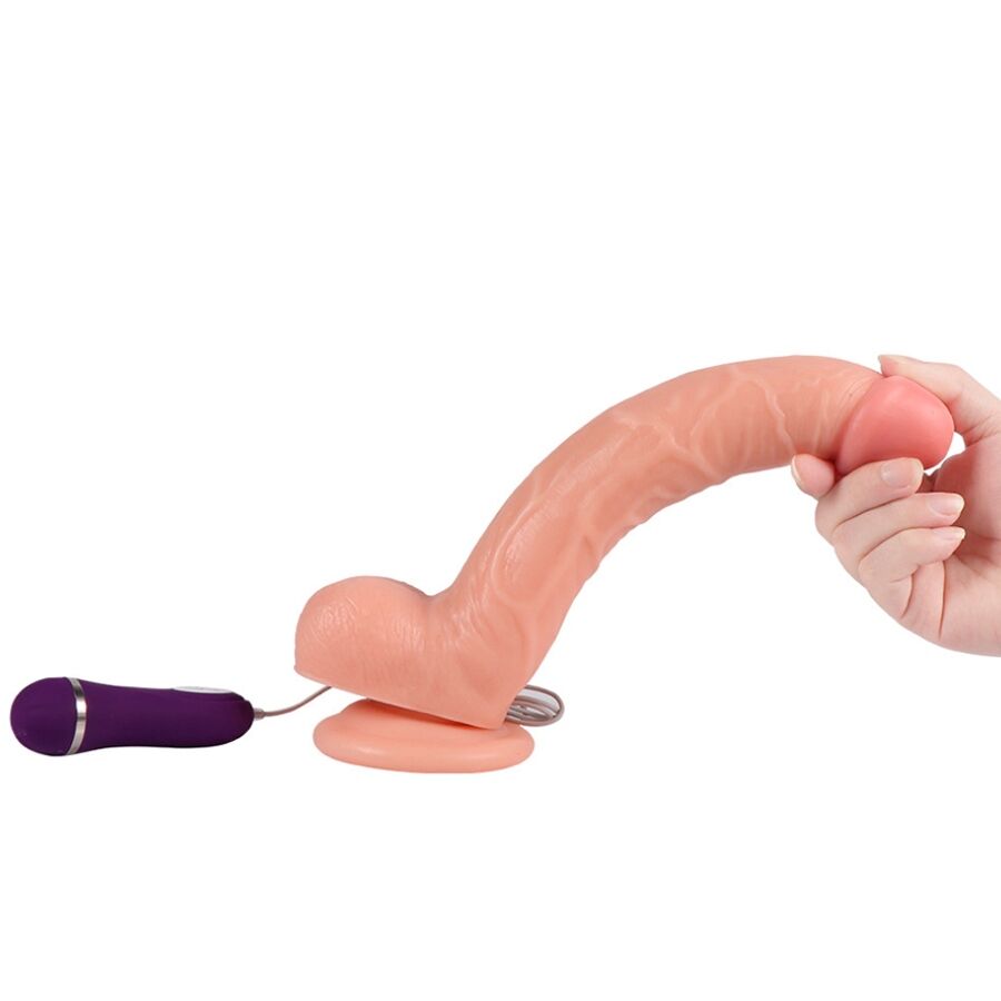 Optimus Vibrating Dildo With Remote Control 28 Cm | Niks.fi verkkokauppa
