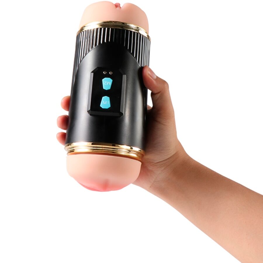 Kay Double Masturbator With Dual Mouth And Vagina Vibration | Niks.fi verkkokauppa