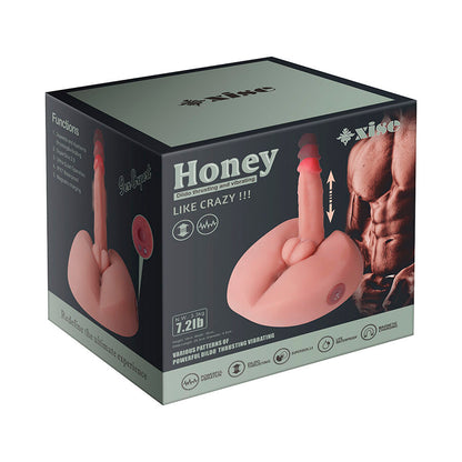 Honey Realistic Dildo Masturbator With Vibration 25 Cm | Niks.fi verkkokauppa