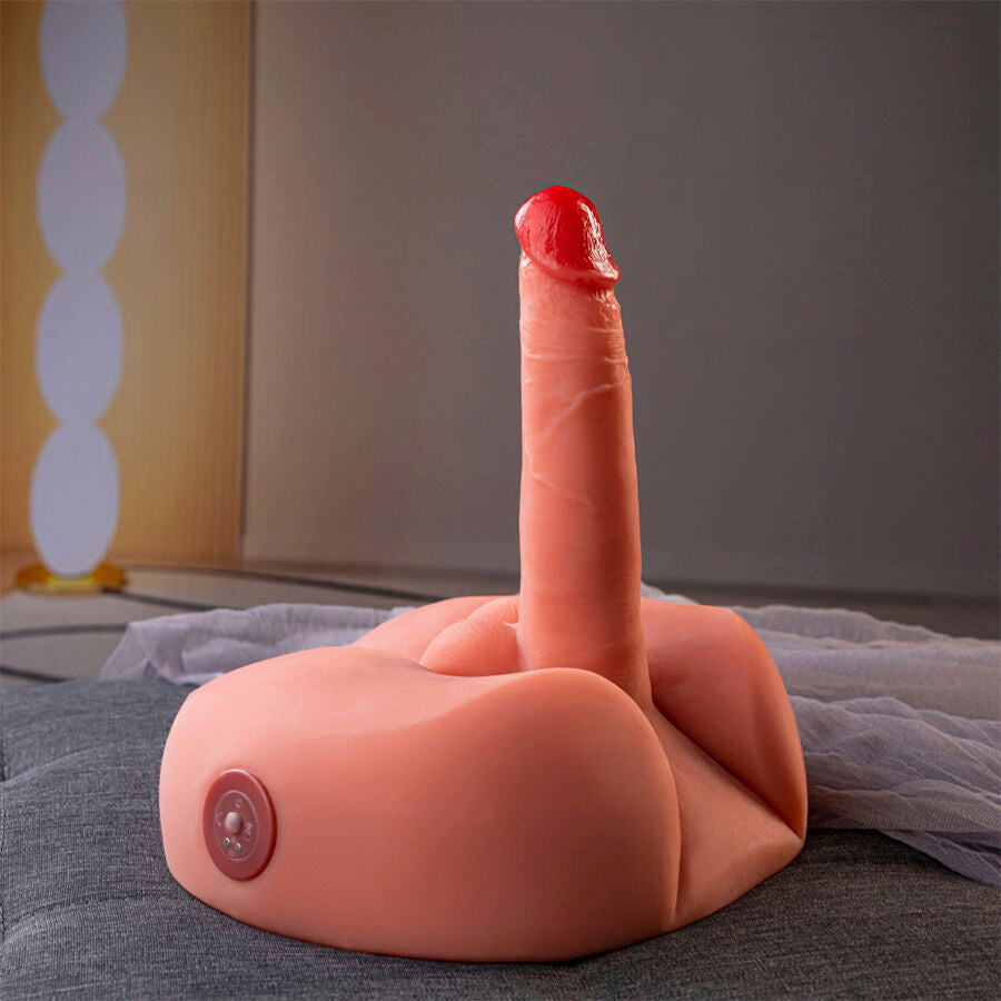 Honey Realistic Dildo Masturbator With Vibration 25 Cm | Niks.fi verkkokauppa