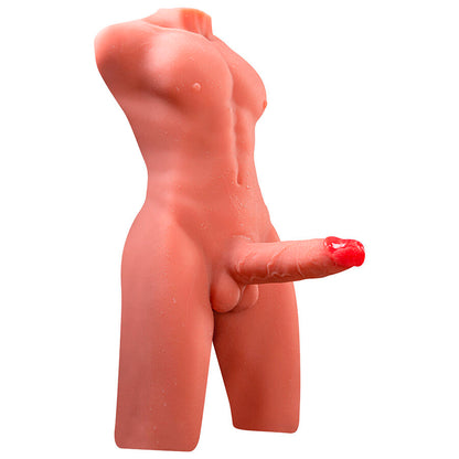 Jason Half Body Realistic Male Torso With Thrusting And Vibration 55 Cm | Niks.fi verkkokauppa
