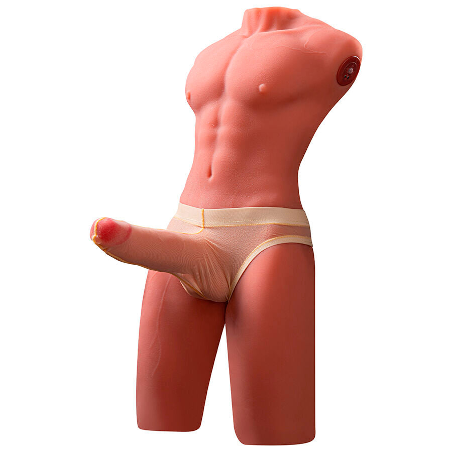 Jason Half Body Realistic Male Torso With Thrusting And Vibration 55 Cm | Niks.fi verkkokauppa