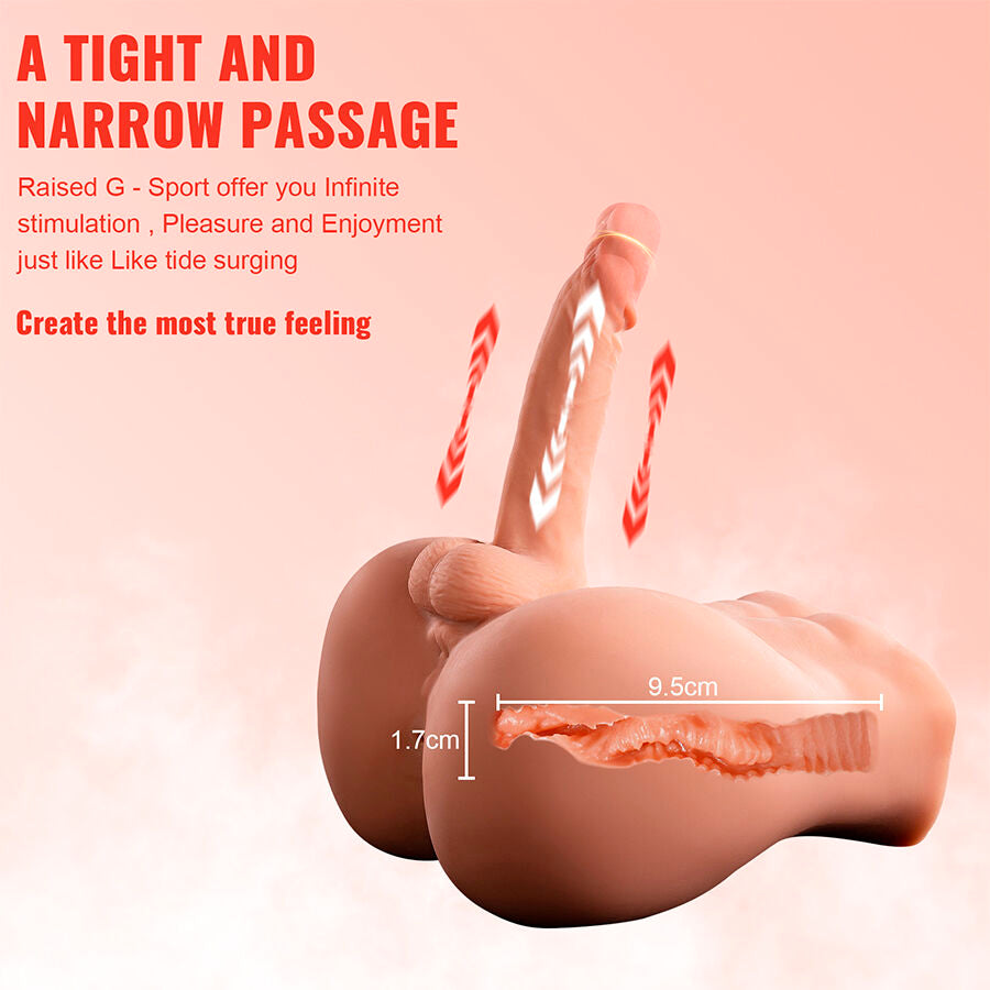 Bertlett Dildo Ass Realistic Dildo And Anus Masturbator Front Position With Thrusting 18 Cm | Niks.fi verkkokauppa