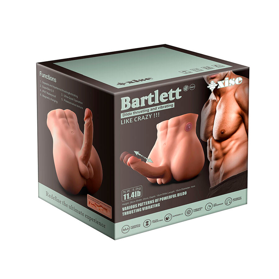 Bertlett Dildo Ass Realistic Dildo And Anus Masturbator Front Position With Thrusting 18 Cm | Niks.fi verkkokauppa