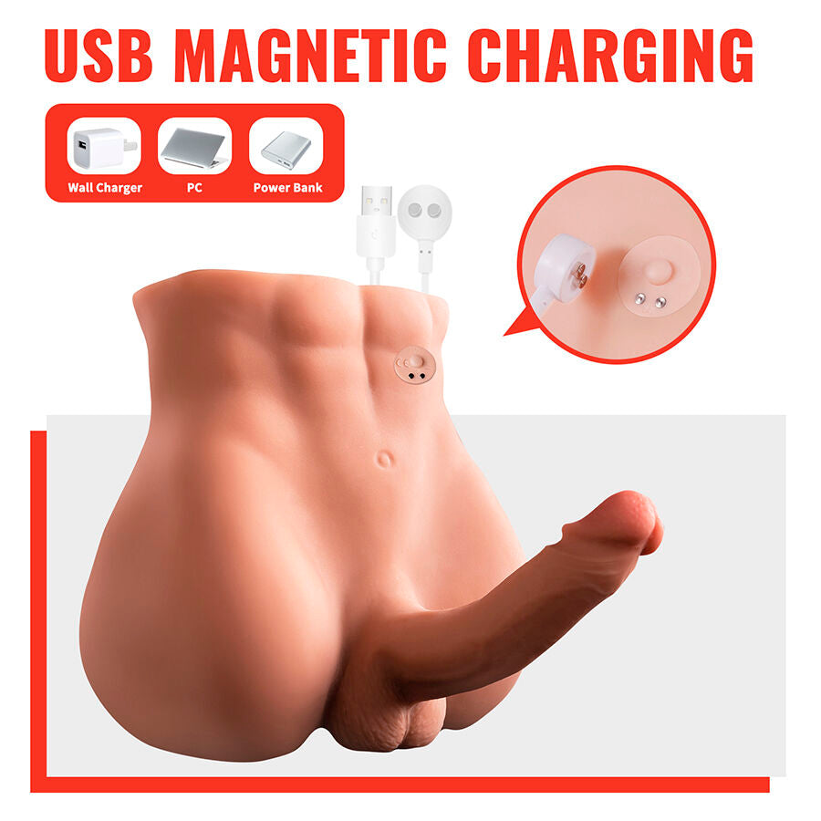 Bertlett Dildo Ass Realistic Dildo And Anus Masturbator Front Position With Thrusting 18 Cm | Niks.fi verkkokauppa