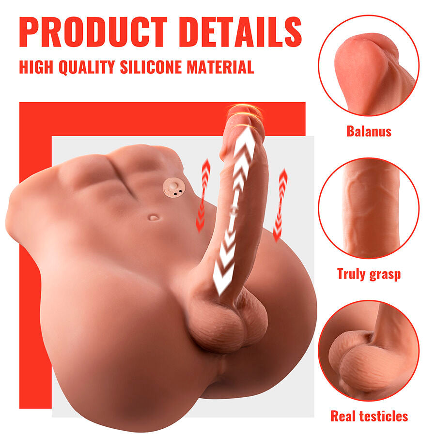 Bertlett Dildo Ass Realistic Dildo And Anus Masturbator Front Position With Thrusting 18 Cm | Niks.fi verkkokauppa