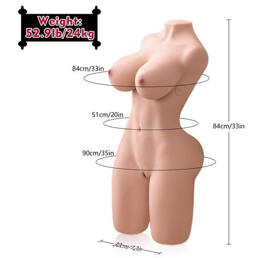 Erica Thrusting Realistic Torso With Female Vibration 84 Cm | Niks.fi verkkokauppa