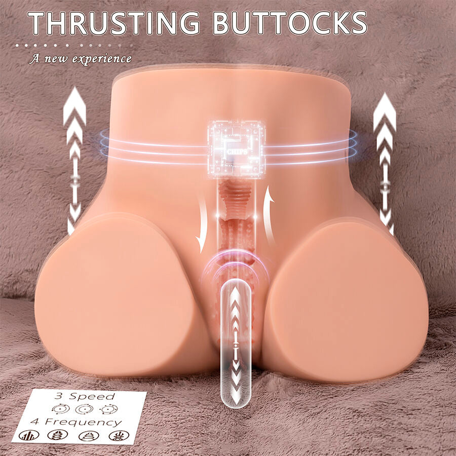 Ethel Thrusting Realistic Vagina Masturbator With Multi-Position Vibration | Niks.fi verkkokauppa