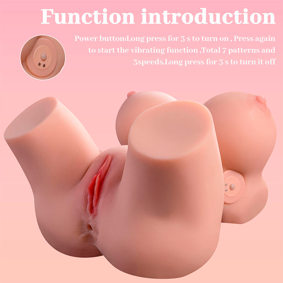Frieda Realistic Female Torso With Vibration 36 Cm | Niks.fi verkkokauppa