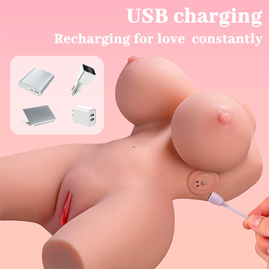 Frieda Realistic Female Torso With Vibration 36 Cm | Niks.fi verkkokauppa