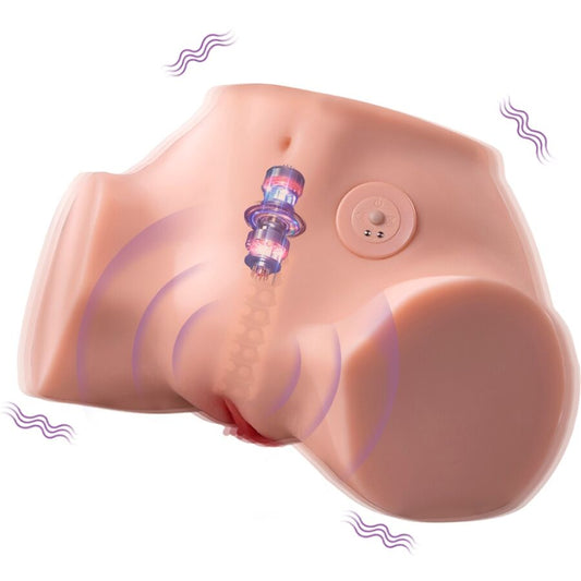 Fennie Shaking Realistic Multiposition Vagina And Anus Masturbator With Vibration | Niks.fi verkkokauppa