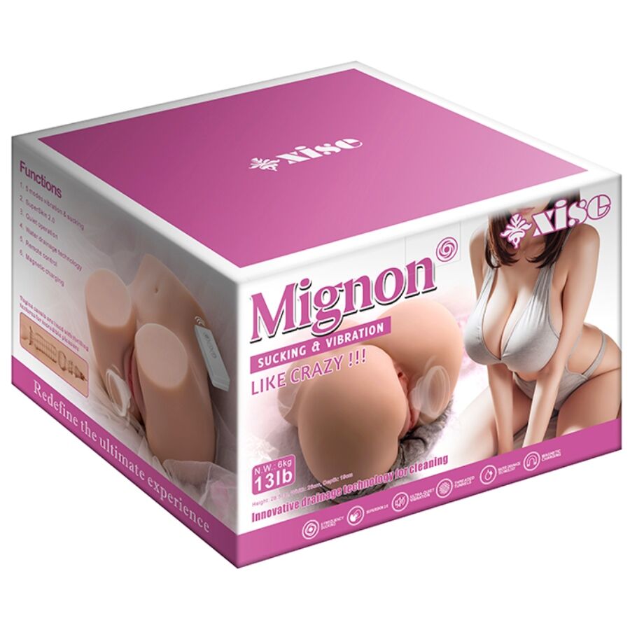 Mignon Sucking Realistic Vagina Masturbator With Vibration And Stimulating Waves And Remote Control 6 Kg | Niks.fi verkkokauppa