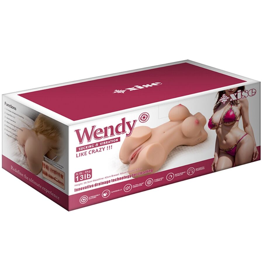 Wendy Sucking Female Torso With Vibration And Remote Control 6 Kg | Niks.fi verkkokauppa