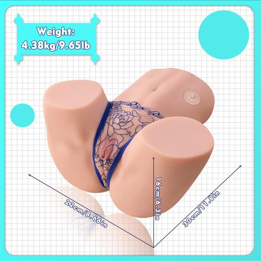 Maya Sucking Realistic Vagina And Anus Masturbator With Vibration And Stimulating Waves 4.5 Kg | Niks.fi verkkokauppa