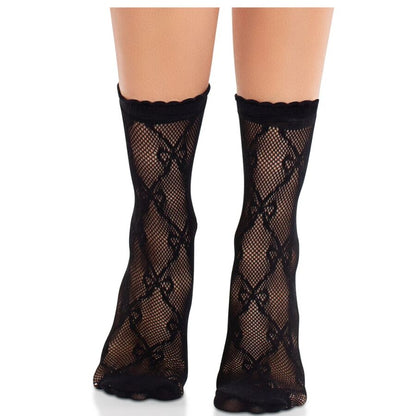Leg Avenueblack Lace Bow Lace Socks | Niks.fi verkkokauppa