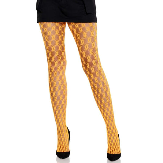 Leg Avenuelace Tights With Eyelets Neon Orange | Niks.fi verkkokauppa
