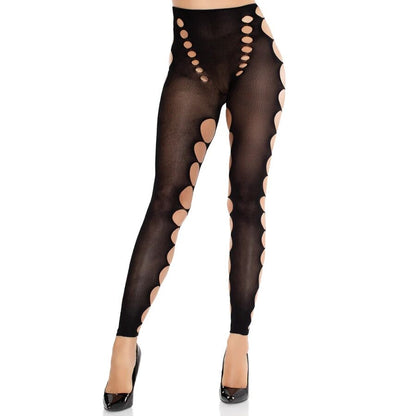 Leg Avenueseamless Opaque Stockings With Cutout At The Feet Black | Niks.fi verkkokauppa