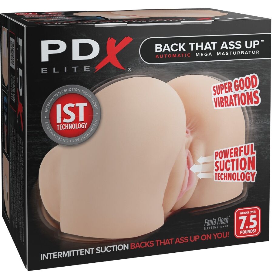 Pdx Eliteback That Ass Up Realistic Vibrating Vagina And Anus Masturbator | Niks.fi verkkokauppa