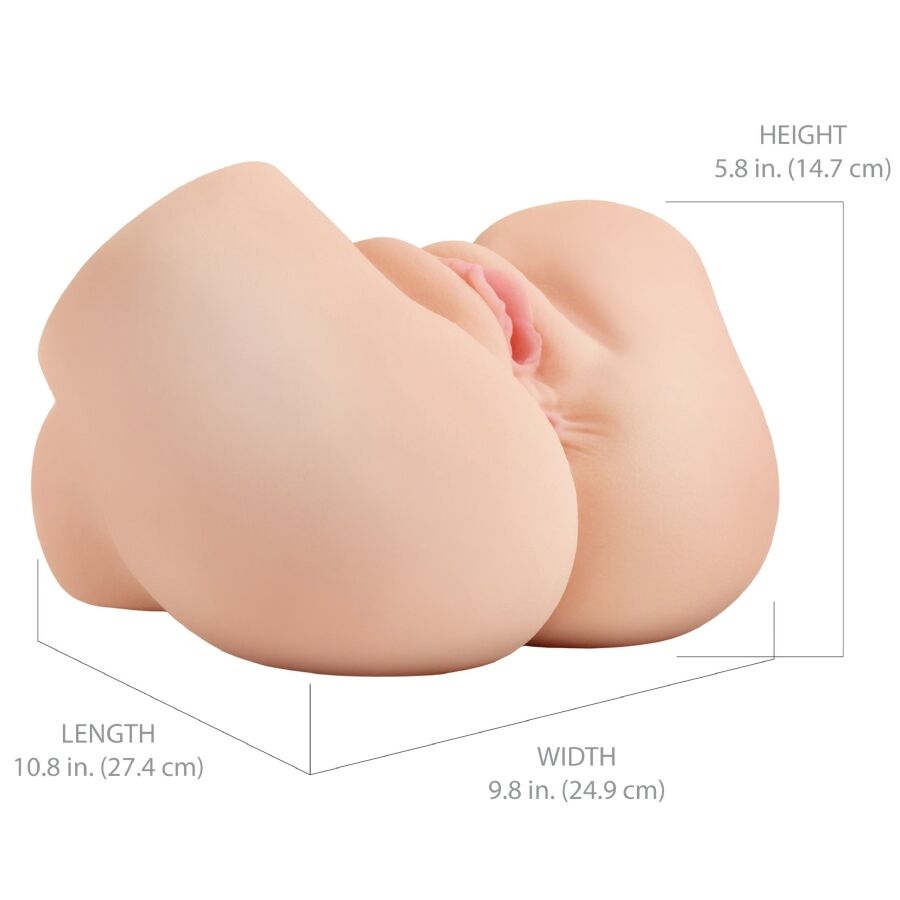 Pdx Eliteback That Ass Up Realistic Vibrating Vagina And Anus Masturbator | Niks.fi verkkokauppa