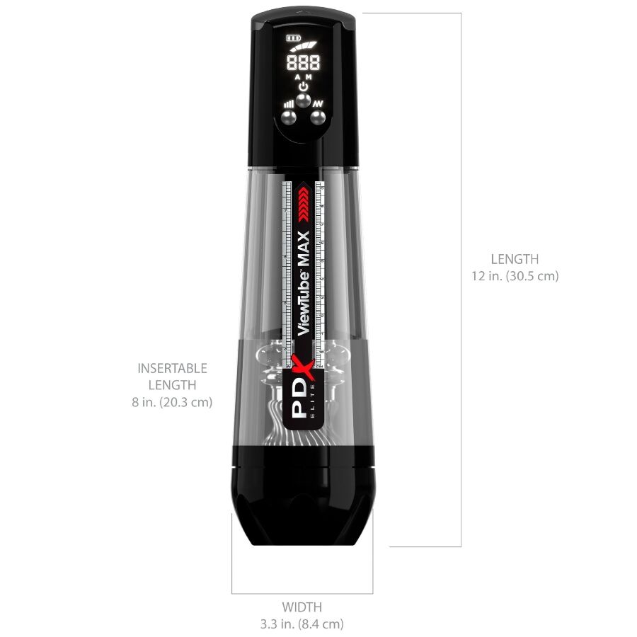 Pdx Eliteviewtube Max View Automatic Masturnador With Transparent Suction | Niks.fi verkkokauppa